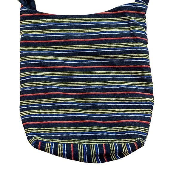 Tribe Azure Handcrafted Cotton Sling Bag With Ganesha Embroidery & Om Motif - Picture 7 of 11